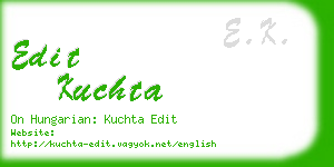 edit kuchta business card